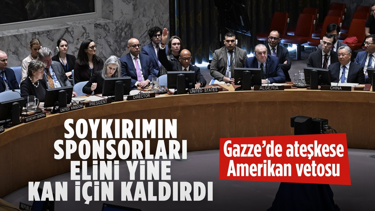 ABD, Gazze’ye yönelik karar tasarısını veto etti