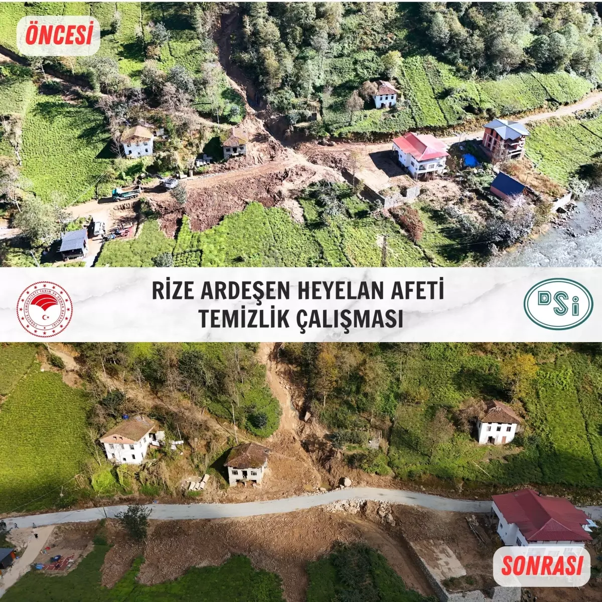 Heyelan Temizlik Çalışmaları Tamamlandı